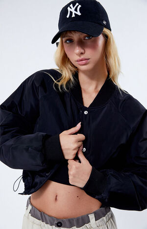 Cropped Bomber Jacket image number 3