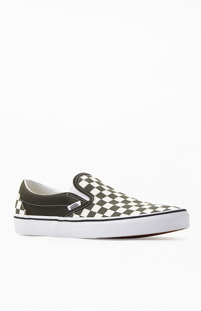 Vans Forest Green Classic Checkerboard 