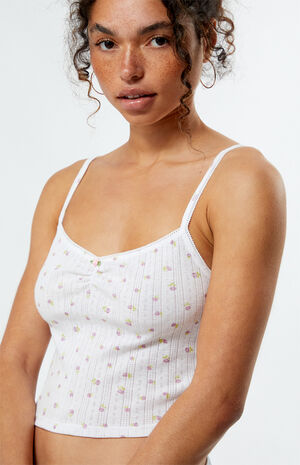 Rosalind Cinched Pointelle Tank Top image number 2