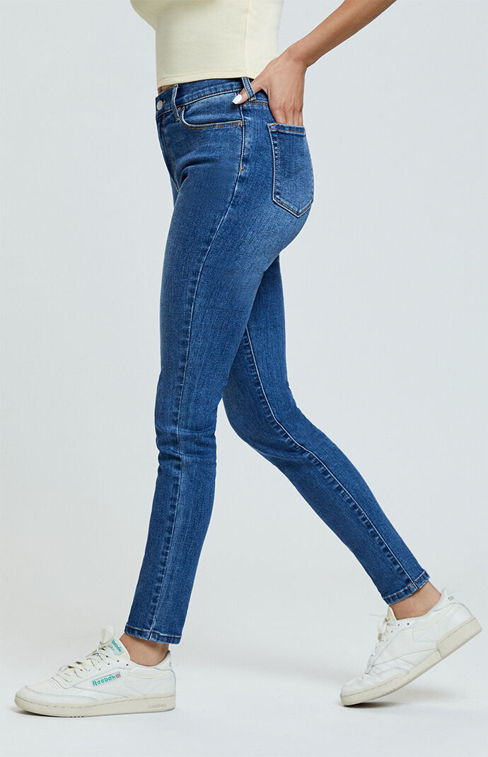 Trooper Blue High Waisted Jeggings
