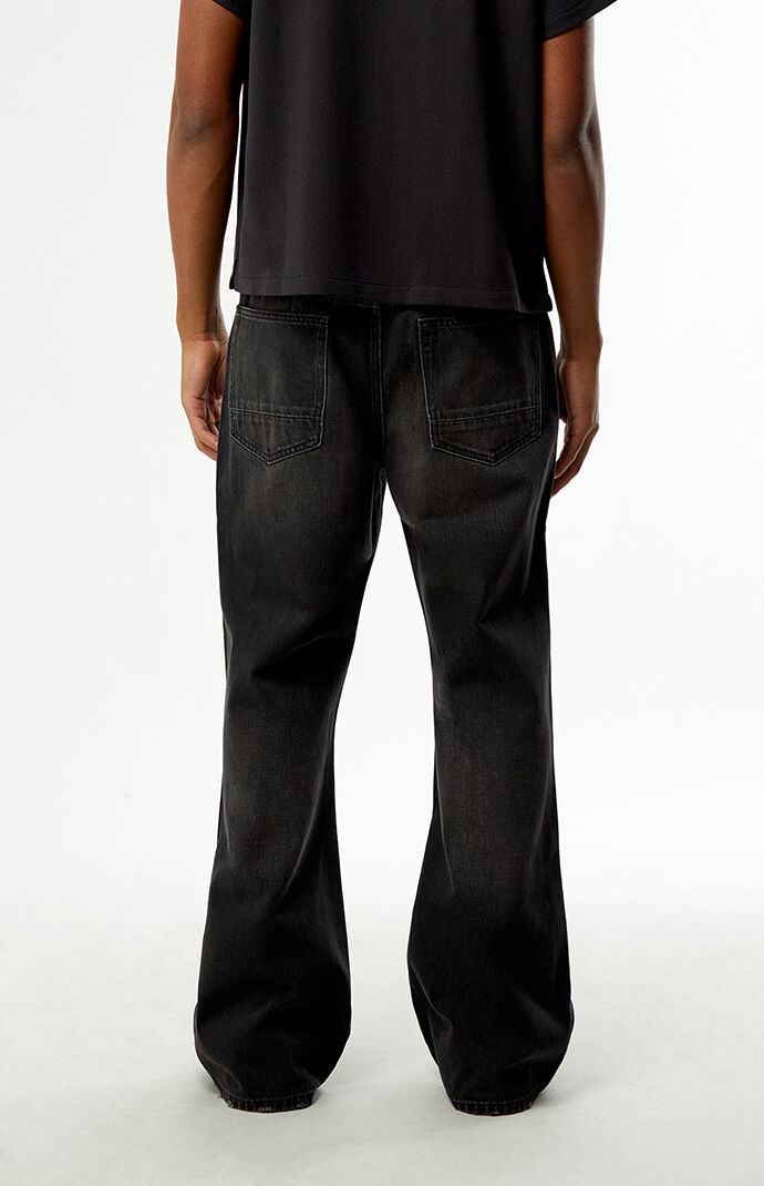 Pacsun Bennett Baggy Flare Jeans Faded Black