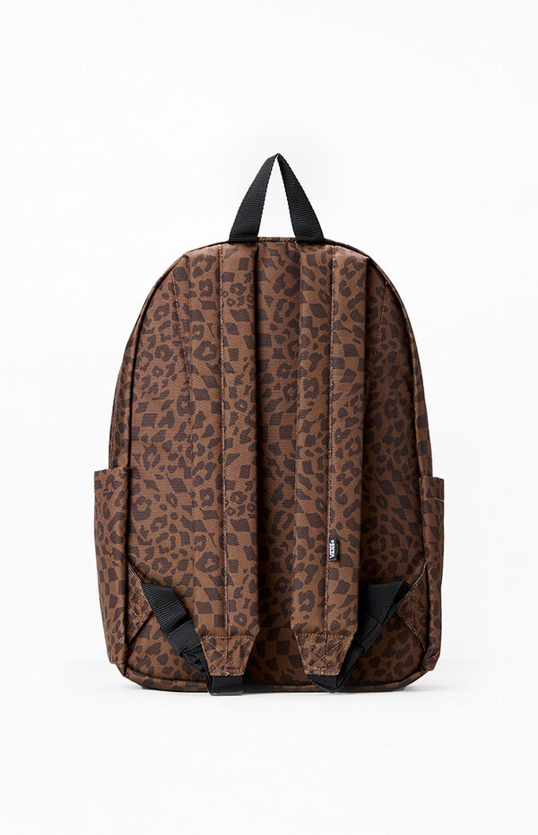Vans Kids Leopard Old Skool Grom Backpack | Pacsun display picture 1