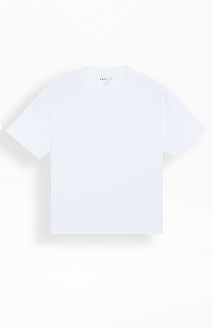 PS Basics WhiteÂ Basic Oversized T-ShirtÂ 