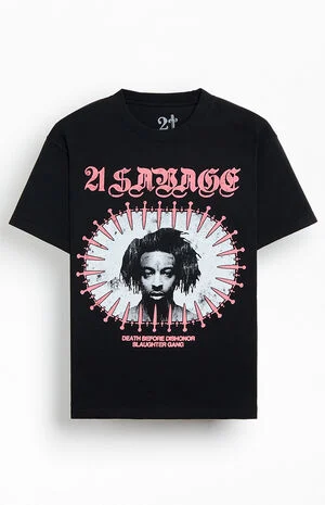 21 Savage Face T-Shirt image number 1