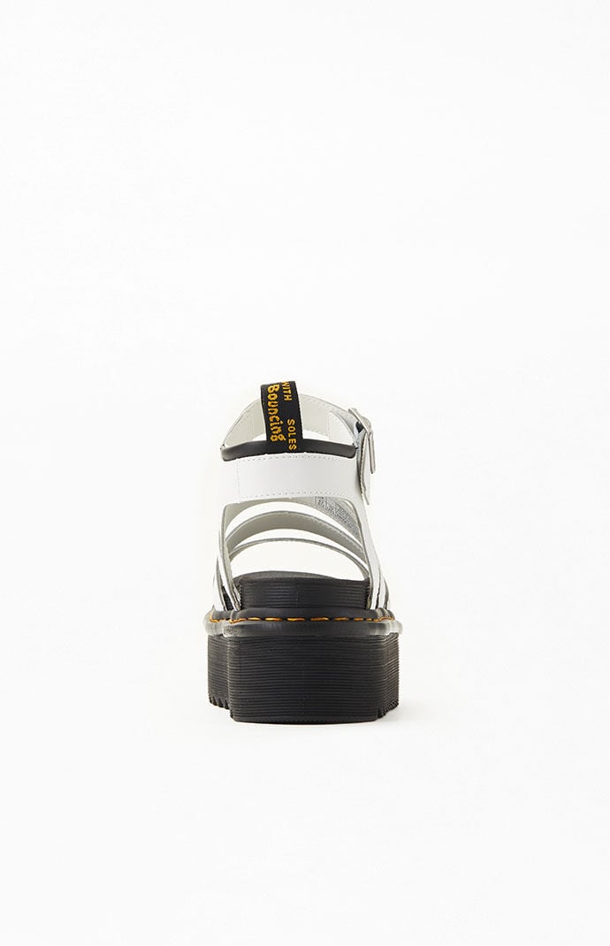 ★韓国人気★DR.MARTENS★Blaire Quad White Hydro Dr. Martens Blaire Quad Hydro Sandals - White Platform
