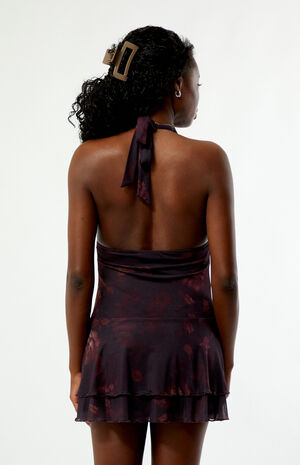 Lola Floral Mesh Mini Dress image number 3