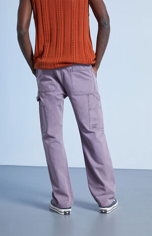Purple Straight Carpenter Jeans image number 4