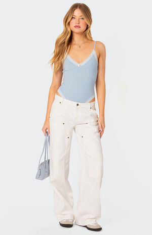 Aurora Lace Trim Bodysuit image number 4