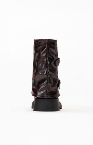 Women's Unmatched Faux Leather Crackle Boots image number 3
