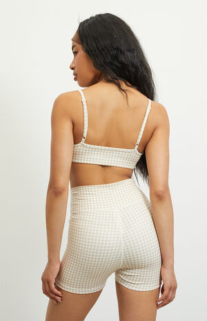 PAC WHISPER Active Gingham Balconette Bralette image number 3