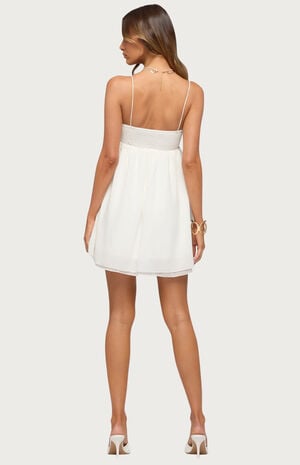 Ariellah Chiffon Babydoll Mini Dress image number 3