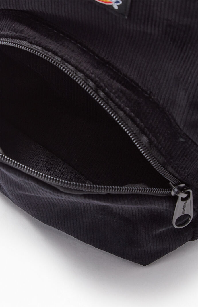 dickies black corduroy mini backpack