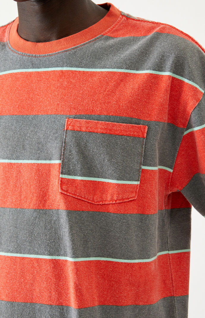 Cliff Pocket Striped T-Shirt