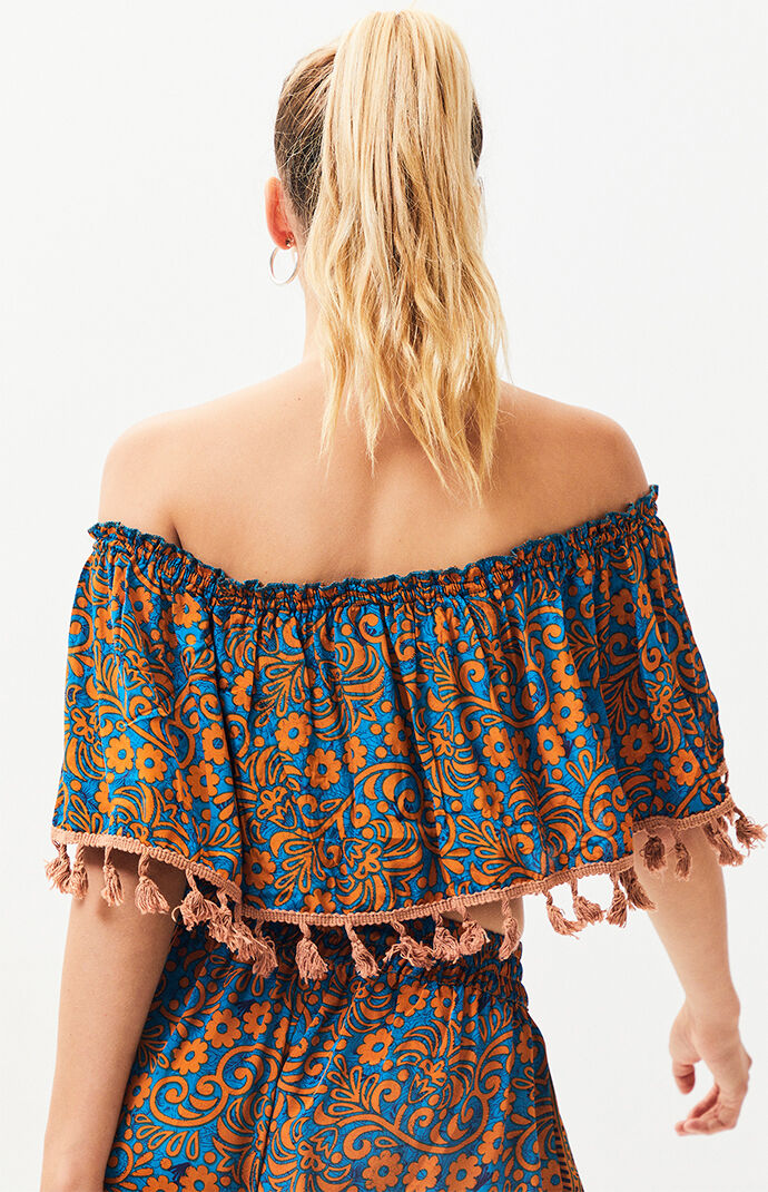 Bonfire Haze Tassel Top