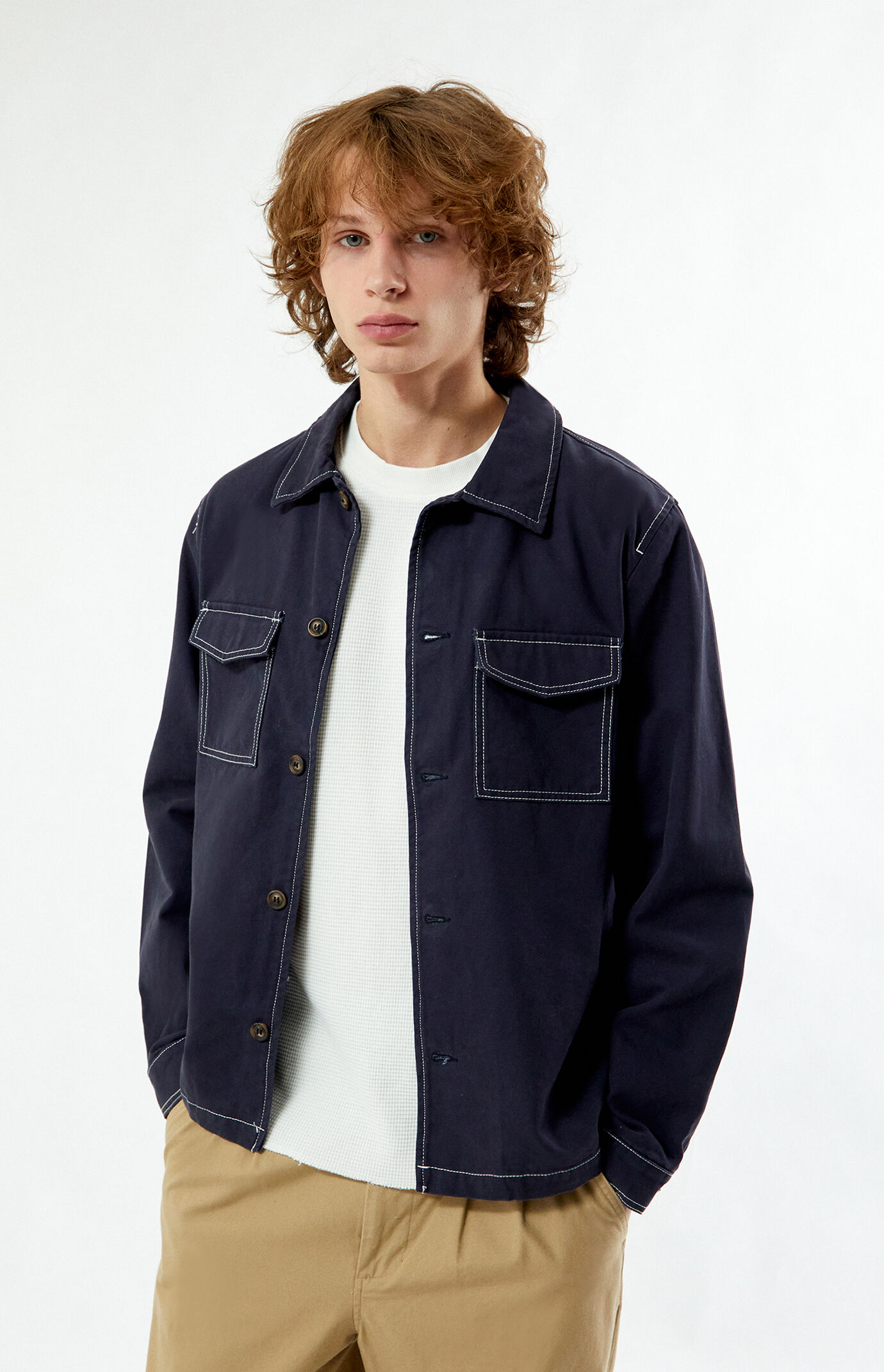 Pacsun color block denim jacket discount