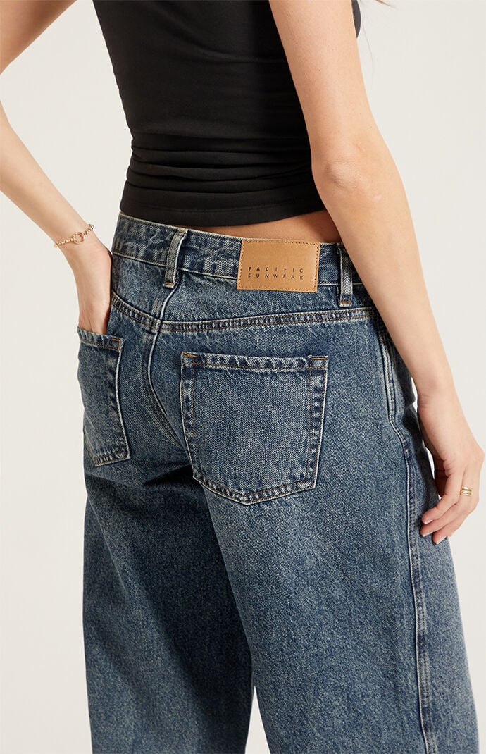 Pacsun Casey Low Rise Baggy Jeans Dark Indigo Tint