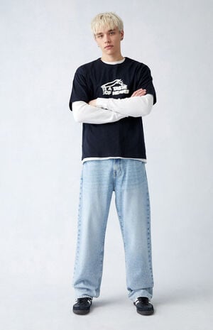 Eco Indigo Baggy Jeans image number 2