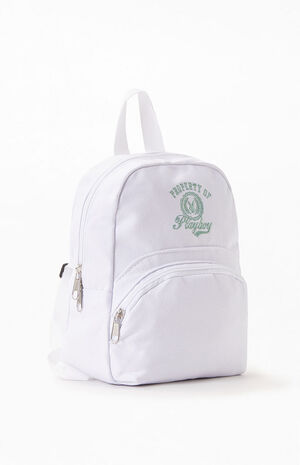 By PacSun Cream Property Mini Backpack image number 8