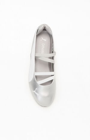 Women's Silver Speedcat Ballet Python Sneakers image number 5