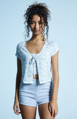 Self Care Open Front T-Shirt image number 2