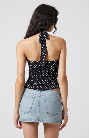 Valentina Polka Dot Halter Top image number 5