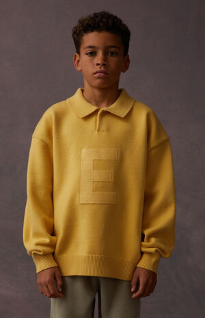 Light Tuscan Knit Polo Sweater image number 2