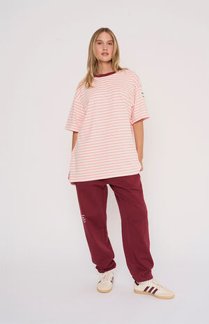 Come As You Are Striped Oversized T-Shirt image number 4