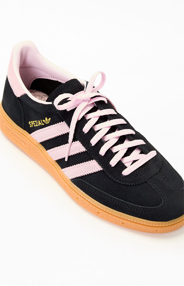 adidas Women's Black & Pink Handball Spezial Sneakers