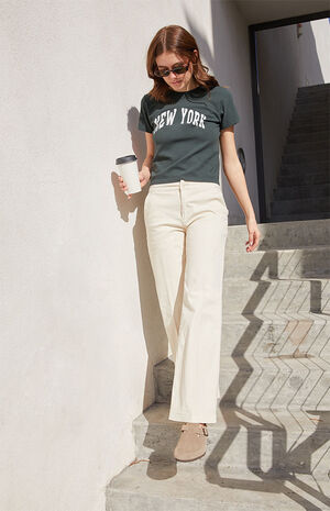 Off White Trouser Pants image number 1