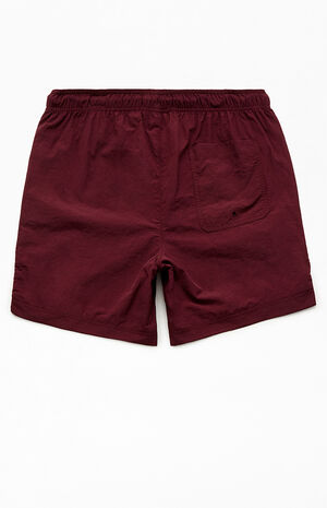 Wine Nylon Collegiate 6.5" Swim Trunks image number 2