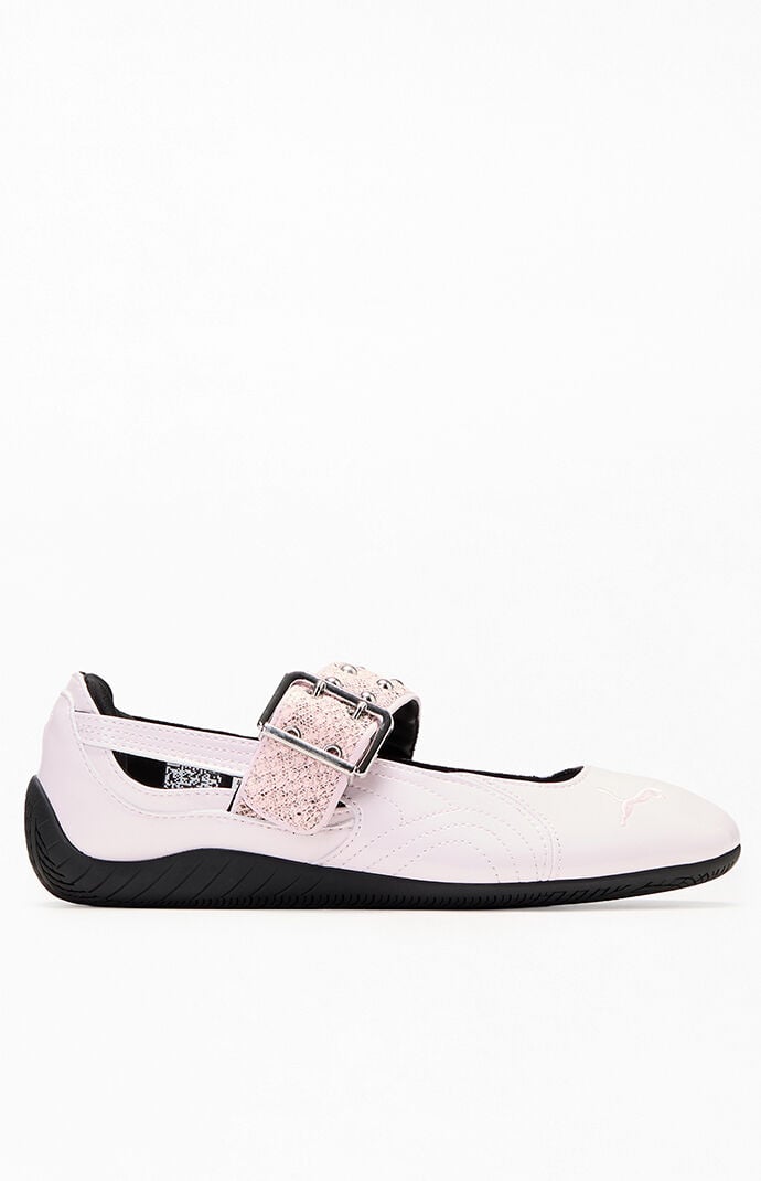 Puma Women's Light Pink Speedcat Ballet Dress Up Sneakers