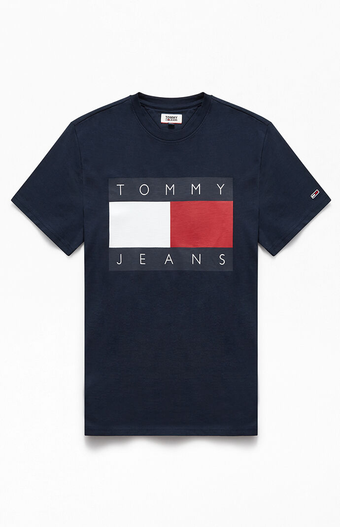 tommy jeans classic flag tee