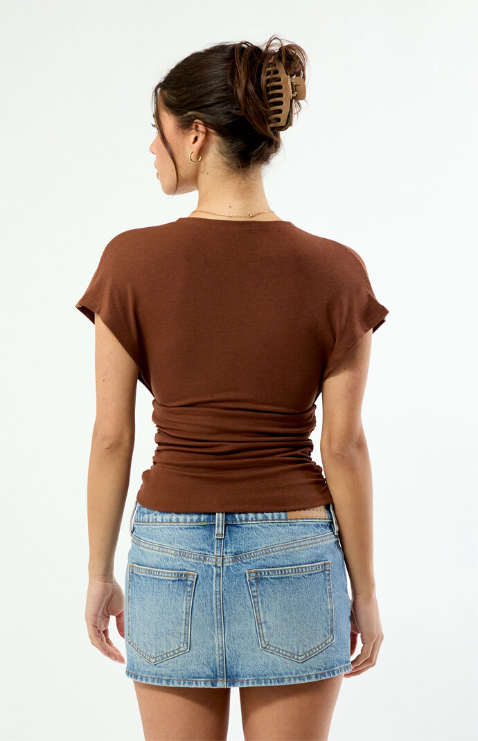 トップス NC Your Favorite Harley Deep V Cinched Top | Pacsun