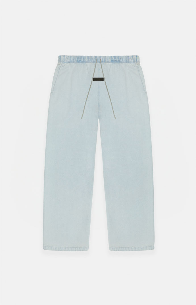Kids Fear of God Essentials Light Wash Denim Lounge Pants