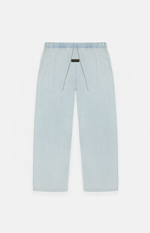 Essentials Light Wash Denim Lounge Pants image number 6