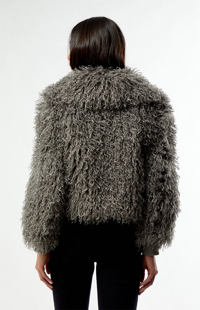 Daisy Street Harlow Faux Fur Cropped Jacket