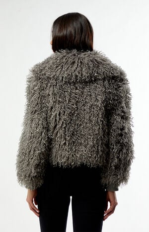 Harlow Faux Fur Cropped Jacket image number 3