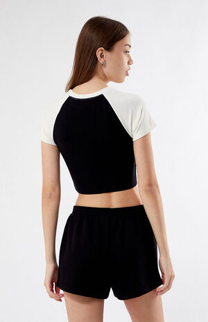 x Playboy Black Lounge Sweat Shorts image number 4