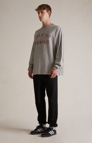 Dark Heather Oatmeal Long Sleeve T-Shirt image number 6