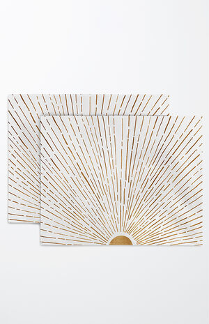 4 Pack Gold Placemats image number 1