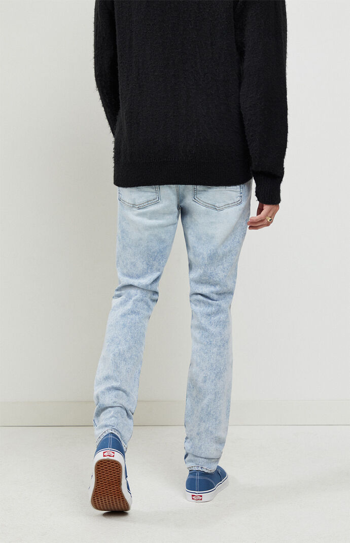 Light Ripped Stacked Skinny Jeans
