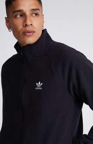 Adidas Men's Adicolor Classics Trefoil Teddy Fleece Jacket, XL, Black