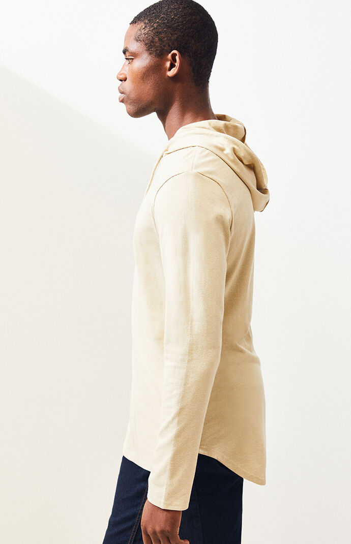 Leroy Hooded Long Sleeve Scallop T-Shirt