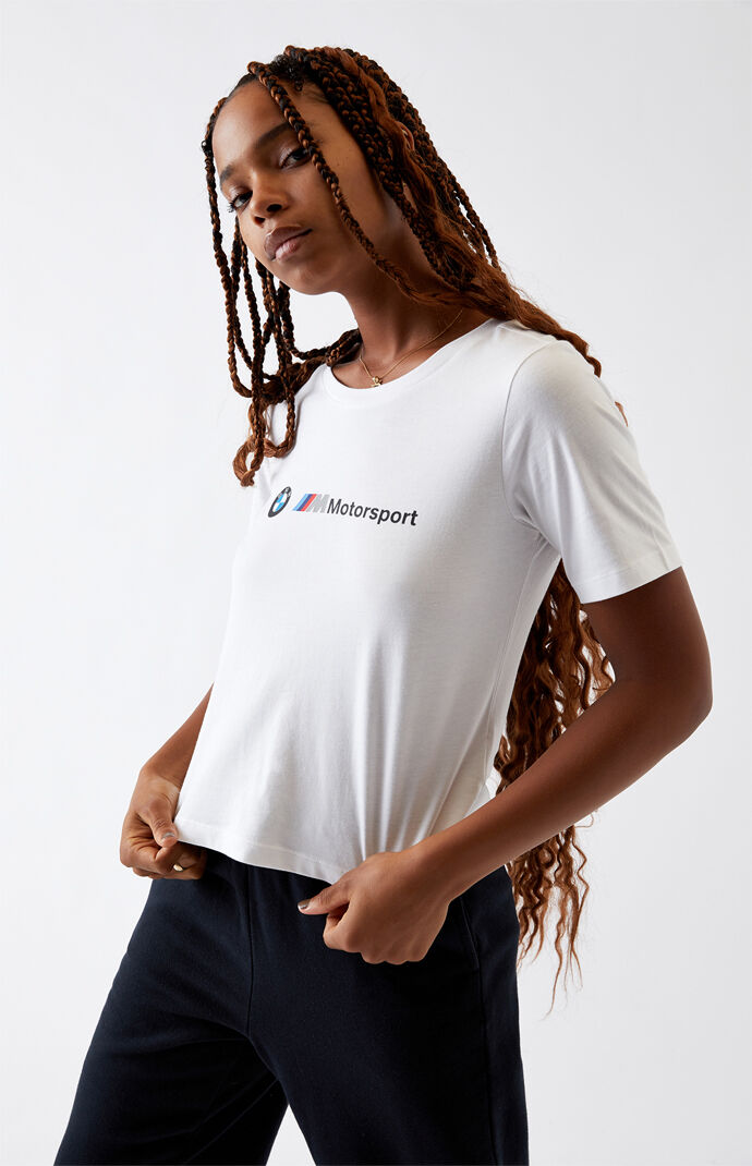 x BMW White Motosport Logo T-Shirt