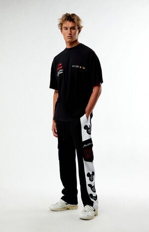 x Mickey Mouse Wide Leg Cargo Sweatpants image number 1