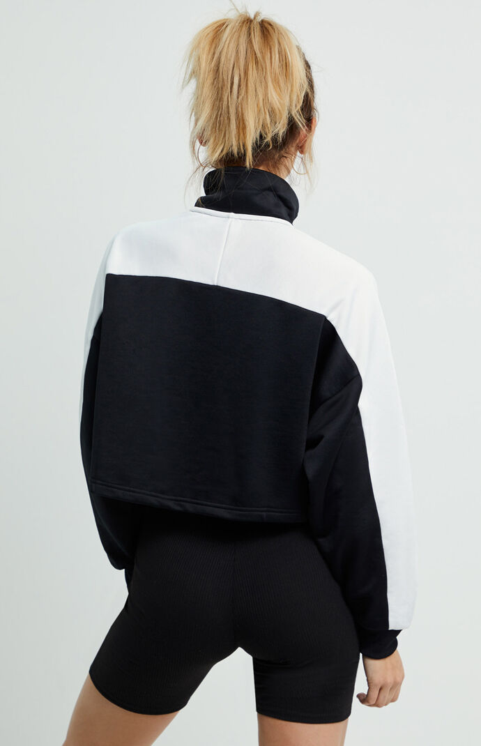 Cropped Half Zip Sweater