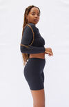 Clementine Ribbed Bike Shorts Clementine Ribbed Bike Shorts image number null