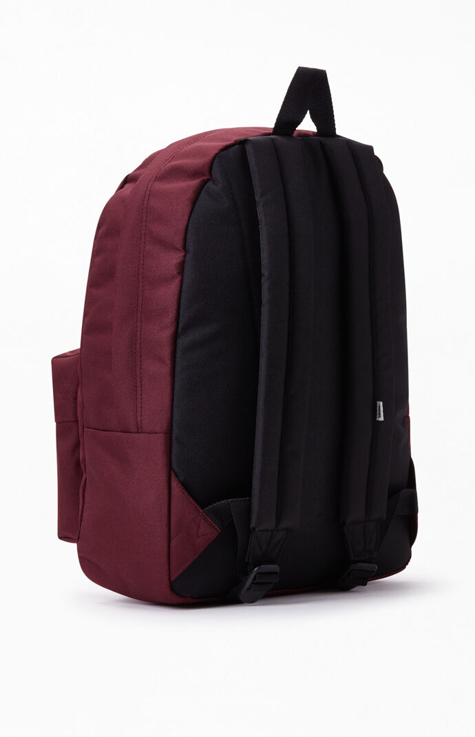 vans realm backpack burgundy
