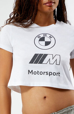 BMW Motorsport Vintage Cropped T-Shirt image number 2
