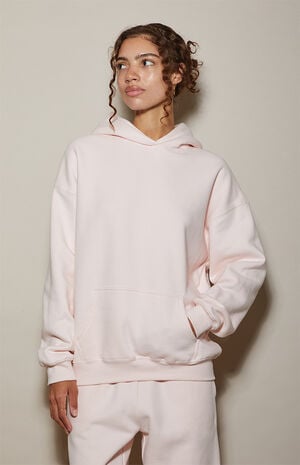 Pink Ultra Soft Fleece Core Vintage Wash Pullover Hoodie image number 2